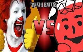 Ronald mcdonald vs koolade man