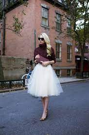 20 Gorgeous Winter Wedding Guest Style Ideas Pretty Tulle Skirts Statement Dresses And More Wedpics Blog White Tulle Skirt Holiday Outfits Fashion