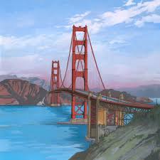 The Golden Gate Bridge San Francisco Painting By Jonathan Chapman Saatchi Art