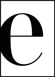 Letter E Poster