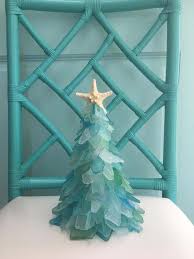 Genuine sea glass delightful tree ornament holiday package decor stocking stuffer green and white star free shipping holiday christmas tree. Sea Glass Christmas Tree Is Here To Enhance Your Holiday Decor Decor Home Ideas