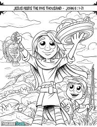 Showing 12 coloring pages related to feeding the 5000. Life Of Jesus Coloring And Activity Book Freelance Fridge Illustration Character Development