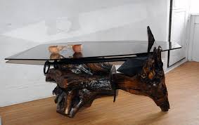 This table is all about the shapes and lines of the driftwood. 29 Incredible Driftwood Coffee Tables