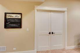 One of the biggest issues with replacing a door is to. Custom Interior Double Door 2 Flat Panel White Painted Door Gallery In Stock And Custom Doors Pivot Doors Wine Cellar Doors Solid Wood Euro Technology Paint Grade Mdf