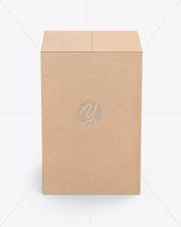 Kraft Box Mockup In Box Mockups On Yellow Images Object Mockups