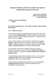 The letter of invitation is a formal letter inviting your parent/grandparent to canada. 50 Best Invitation Letters For Visa General á… Templatelab