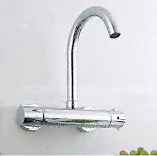Kitchen tap lever mixer with retractable spray delinia moha chrome. Wall Kitchen Faucet Thermostatic Kitchen Mixer Kitchen Faucet Sink Mixer Tap Wall Mounted Kitchen Torneira De Cozinha Tap Head Faucet Elbowtap Bass Aliexpress
