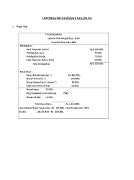 Struktur laporan neraca keuangan adalah sebagai berikut. Laporan Keuangan