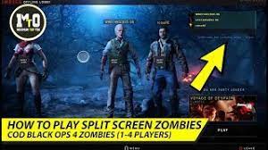 How To Setup Split Screen Zombies In Black Ops 4 1 4 Players Youtube
