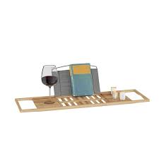 You can now easily have everything you need with the bamboo bathtub caddy tray! Lavish Home Bamboo Bathroom Caddy Tray Walmart Com Walmart Com