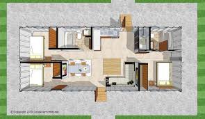 Once you have this information then there are 4 main types of foundations you can have for your container building project: Floor Plan For 20ft Container Home Three Bedroom Two Bath With Kitchen Dining Livi Container Homes Plans Shipping Container Home Designs Container House Plans