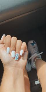 In general, butterflies are especially women's favorite. Butterfly Nails Short Square Acrylic Nails Acrylic Nails Coffin Short Classy Acrylic Nails