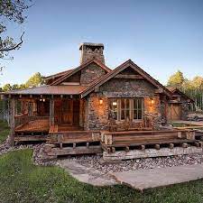 You can stack any type of lumber this way. Wow Rustic Home Design Log Homes Log Cabin Homes