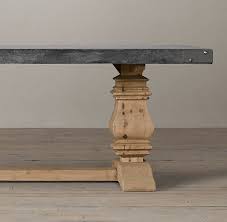 Salvaged Wood Concrete Trestle Tables Concrete Dining Table Dining Table Restoration Hardware Dining Table