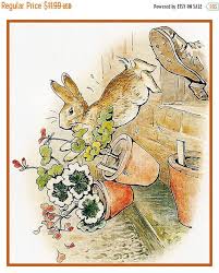 Now On Sale Peter Rabbit Runs Down The Stairs By British Author And Artist Beatrix Potter Beatrix Potter Beatrix Potter Illustrations Peter Rabbit And Friends