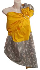 Ring Sling Blossom Linen Yellow And Arrow Fabric Baby Sling Ring Sling For Baby Baby Wrap Baby Carrier Porte Bebe Echarpe Bebe Bebe