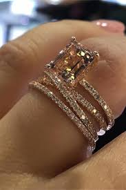 Gorgeous Rose Gold Ring For Women Very High Quality Costume Jewelry Wedding Rings Engagement Wedding Rings Unique Engagement Rings