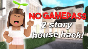 Players can build and design their very own dream house, work, hang out with. No Gamepass 2 Story House Build Hack Roblox Bloxburg 2020 Youtube