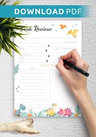 Dinosaur books for babies and young toddlers.toddlers and little hands to explore then these dinosaur books for young toddlers and older. Download Printable Dinosaurs Book Review Template For Kids Pdf