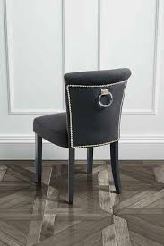 Positano Dining Chair With Back Ring Black Velvet Dining Chairs Interior Design Dining Room Contemporary Dining Room Design