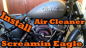 2019 Harley Davidson Street Bob Derby Cover Air Cleaner Youtube