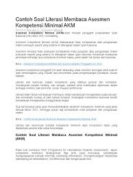 104+ contoh soal smk terlengkap. Contoh Soal Literasi Membaca Asesmen Kompetensi Minimal Akm
