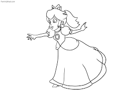 Printable princess peach coloring pages for kids cool2bkids. Pin On Art
