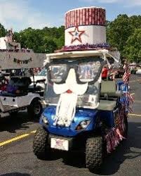 Themes, slogans and decorating ideas (page 4) rally decorating ideas we are often asked for decorating ideas. Golf Cart Parade Line Up At The Outdoor Pavilion