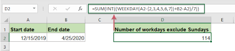Convert date to the nth day of the year and days left till the end of. How To Count The Number Of Days Workdays Weekends Between Two Dates In Excel