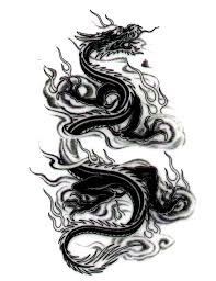 The chinese dragon (spelled long, loong, or lung in transliteration), is a chinese mythical creature that also appears in other east asian cultures, and thus is also sometimes called the oriental (or eastern) dragon. Attractive Black Ink Chinese Dragon Tattoo Design