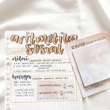 Hand Lettering Aritmetika Buku Belajar
