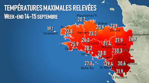 Les prévisions météo professionnelles pour nantes. Temperatures Maximales Relevees Ce Week End Actualites Meteo Meteo Bretagne