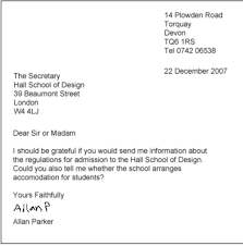Where Is A Closing Salutation Positioned In A Business Letter