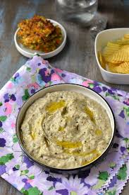 Qatar Motabel Smokey Eggplant Tahini Dip Vegaterian Recipes Moutabel Recipe Tahini Dip
