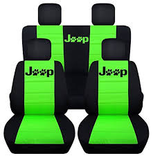 Fits 2015 To 2016 Jeep Wrangler 4 Door Paw Print Seat Covers 21 Color Options Black And Lime Green Green Jeep Wrangler Jeep Wrangler Lime Green Jeep
