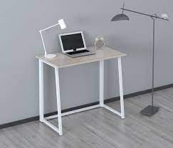 Cherry Tree Furniture Compact Foldable Computer Desk Laptop Desktop Table Natural Amazon Co Uk Kitchen Home Bureau