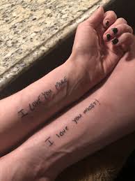 I Love You More I Love You Most Tattoo Coupletattoos Iloveyoumore Iloveyoumost Love Yourself Tattoo Couple Tattoos Love Matching Love Tattoos