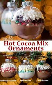 Hot Cocoa Mix Ornaments Diy Homemade Christmas Gift Idea Recipe Christmas Gifts Diy Homemade Diy Hot Cocoa Homemade Christmas