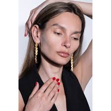 Fresco Long Silver Earrings