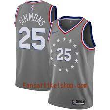 Ben simmons updated their website address. Philadelphia 76ers Trikot Ben Simmons 25 2018 19 Nike City Edition Grau Swingman Herren