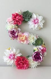 custom flower letter large floral letter baby shower letter etsy floral letters flower letters christmas gifts for girls