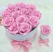 Unsere Round Box In Den Grossen Midi Und Mini Amourdesroses Rosebox Flowerbox Infinity Infinityroses Rose Midi Mini