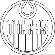Printable flash logo coloring pages. Edmonton Oilers Logo Coloring Page For Kids Free Nhl Printable Coloring Pages Online For Kids Coloringpages101 Com Coloring Pages For Kids