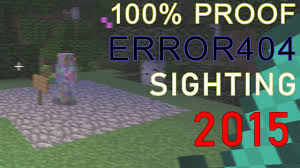 Minecraft Creepypasta Error404 Youtube