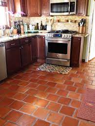 Classic marble/ travertine/ slate tile ideas. Kitchen Clay Floor Tiles Novocom Top