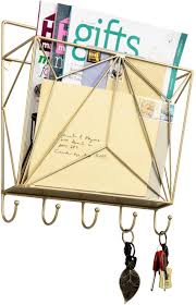 Calculating and working please be patient. Various Sizes Mygift Modern Geometric Black Metal Wire Wall Mounted Magazine File Rack With 5 Key Hooks Kitchen Dining Official Quality Moratta Ctic Com Br
