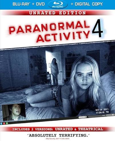Amazon.com: Paranormal Activity 4: Unrated Edition/Rated Version  (Blu-ray/DVD Combo + Digital Copy + UltraViolet) : Matt Shively, Katie  Featherston, Kathryn Newton, Ariel Schulman, Henry Joost: Movies & TV