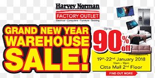 During the mco period, they are only operating between 10am to 7pm daily. Discounts And Allowances Harvey Norman Citta Mall Sales Closeout Warehouse Sale Text Display Advertising Png Pngegg