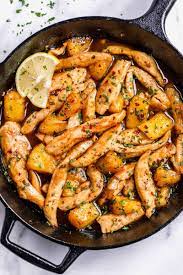 Garlic Butter Chicken With Pineapple Chicken Recipes Chicken Skillet Recipes Garlic Butter Chicken