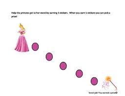Princess Reward Sticker Chart